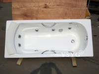 YSYG铸铁按摩冲浪浴缸1.5-1.8米智能恒温铸铁搪瓷浴缸LJ嵌入式