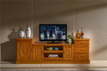 实木电视柜现代简约 高电视机柜 影视柜 储物柜 橡木电视柜 地柜