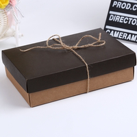 复古牛皮纸盒西点盒月饼盒饼干包装盒个性创意礼品盒折叠纸盒