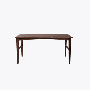 忆考工 拱弧桌 黑胡桃全实木家具简约现代办公桌创意设计北欧日式