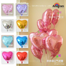 美国Anagram进口18英寸爱心形铝膜气球 结婚求婚桃心铝箔气球装饰