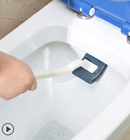 日本LEC磨研剂马桶刷厕所刷耐用长把座便器清洁刷卫生间清洁刷