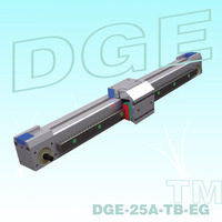 DGE-25A-TB-EG(加强型)同步带线性模组单导轨滑台 手动滑台