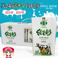 石埠纯牛奶250ml*12盒整箱 广西学生营养奶成人早餐奶送礼小孩子