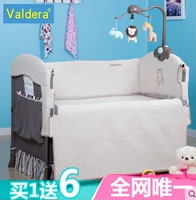 valdera婴儿床多功能可折叠便携式婴儿床摇篮床游戏床非实木包邮
