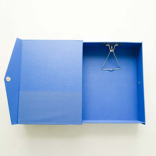 1个包邮  新品  实用带夹文件盒 三寸加厚纸板资料盒博士档案盒
