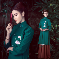 展会影楼新款文艺复古主题写真艺术照服饰 中国风个性摄影服装