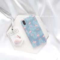 韩国夏日火烈鸟苹果6s手机壳iPhone7plus磨砂软创意防摔保护套8/x