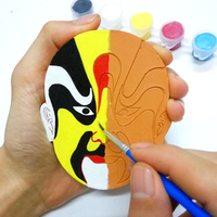 手工DIY制作素柸脸谱彩绘套装涂鸦装饰礼品