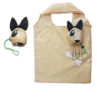 琪歌袋业 卡通小狗可收纳手提环保购物袋 可印logo 定制尺寸