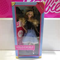 美泰专柜正品barbie娃娃世界芭比之爱尔兰w3440珍藏限量版女孩