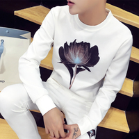 男士休闲套装秋季潮流韩版青少年长袖T恤学生运动卫衣长裤衣服夏