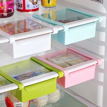 创意冰箱内壁挂架 隔层隔板下挂篮 抽拉式冰箱保鲜分类收纳置物盒
