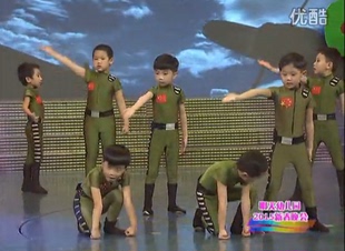 小荷风采大中国儿童表演服兵娃娃演出服装迷彩服中国梦儿童舞蹈服