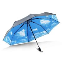 千岛湖女士小雏菊伞遮阳伞折叠黑胶防紫外线太阳伞超强防晒晴雨伞