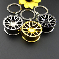 【赠品】创意改装汽车轮毂钥匙扣 改装挂件金属潮人钥匙圈链礼品