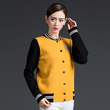 广州包邮外套开衫长袖女装韩版街头新款单排扣秋季针织单件短外套