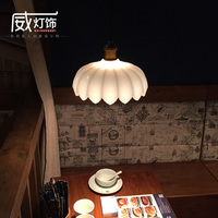 美式田园复古老上海民国单头餐厅吧台漫咖啡店怀旧玻璃灯罩吊灯