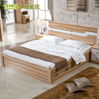宜家床高箱床1.5米双人床箱体气压家具床1.8米 家居板式床储物床