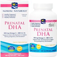 美国代购挪威Nordic Naturals孕妇DHA软胶囊180粒 哺乳期鱼油正品