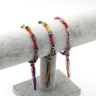 许愿手绳手工编织红绳手链流苏手环复古名族风配饰品可用来扎头发