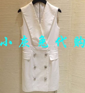 3折代购新颖哥弟特新品白色气质连衣裙1001-500475-323061