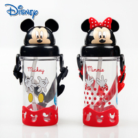 Disney/迪士尼米奇头水杯4242吸管杯儿童400M宝宝水壶学生邮水瓶