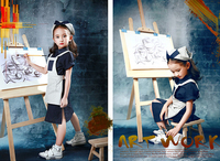 纸飞机儿童摄影服饰 5岁女孩拍照服装 影楼拍照服装 上海展会新款