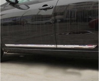 14-16款奇瑞E3车身亮条门边条 E3门下亮条改装不锈钢防擦条防撞条