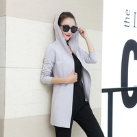 2016新款春秋韩版女装气质外套女式上衣长袖百搭西装修身中长款