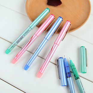 爱好直液式走珠笔 彩色水性笔 中性笔 学习办公签字笔水笔 0.5mm