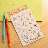 淘时光●韩国款 可爱小兔子日记贴 PVC贴纸（6张入）一套价