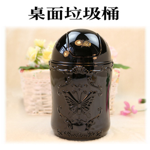 339 韩国安娜苏风格垃圾桶果皮桶化妆台杂物桶桌面垃圾筒全国包邮