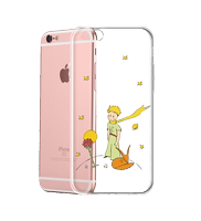 小王子狐狸个性文艺英文iphone5s/6/7plus超薄透明手机软壳保护套