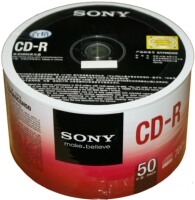 正品行货SONY索尼CD-R刻录盘50片环保装带防伪标 50片散装