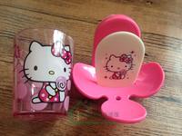包邮韩国进口Hello Kitty 凯蒂猫 漱口杯 刷牙杯 儿童水杯|可倒挂