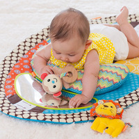 美国多功能儿童身高尺游戏毯新生婴儿防水隔尿垫01岁益智早教玩具