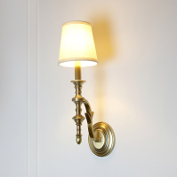美式壁灯全铜简美简约壁灯客厅卧室书房墙壁灯过道harbor壁灯