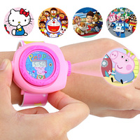 儿童卡通投影手表玩具佩佩猪汪汪队立大功手表电子表手表创意玩具