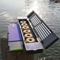 多功能硅胶浮漂鱼漂子线主线盒三层合一浮标鱼线盒渔具套装小配件