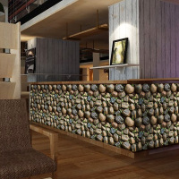 创意仿真3D立体石头墙贴纸壁纸 门店酒吧吧台柜台背景墙自粘墙纸