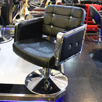 厂家直销欧式美发椅子液压升降理发店座椅不锈钢美容造型剪发椅子