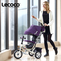 lecoco乐卡儿童三轮车1-2-3-6岁多功能宝宝自行车童车婴儿手推车