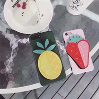 韩国创意水果镜子iphone7 plus手机壳苹果6splus保护套全包软壳女