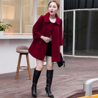 2016年秋季新款韩版显瘦中长款呢大衣女羊毛呢子上衣斗篷大码外套