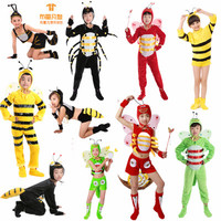 儿童动物演出服卡通小蚂蚁蜜蜂蜘蛛蝴蝶蜻蜓幼儿昆虫舞蹈表演服装