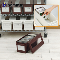 日本进口INOMATA创意光盘收纳盒视窗CD置放箱DVD光盘整理盒碟片盒