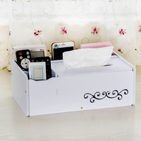 创意欧式纸巾盒客厅多功能塑料抽纸盒车用餐巾纸盒遥控器收纳盒