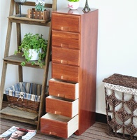 夹缝收纳柜25-30cm实木抽屉式储物柜卧室简易床头柜窄小斗柜简约