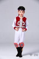 新款儿童少数民族舞蹈演出服装藏族黎族壮族蒙古族表演服饰男童装